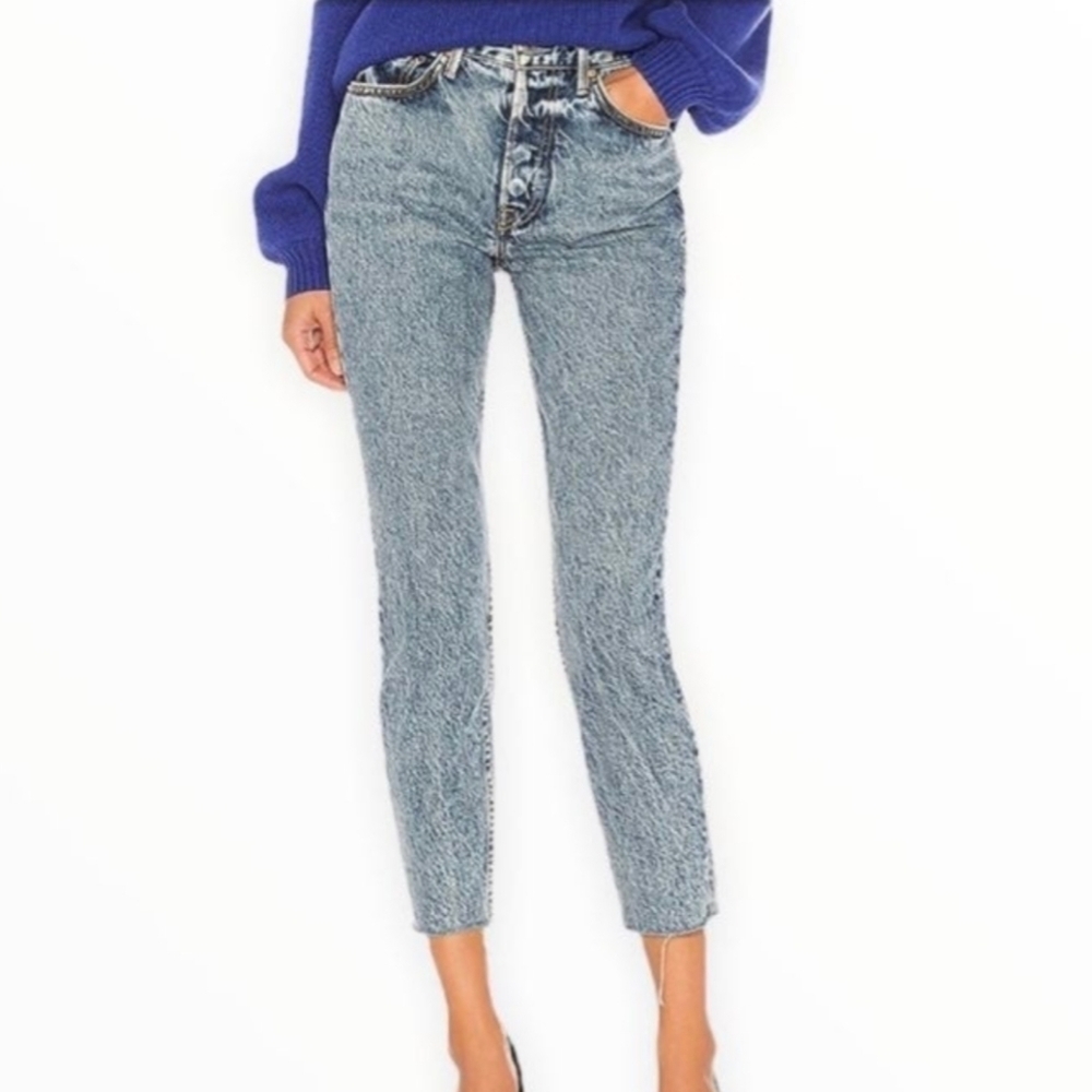 GRLFRND Karolina High Rise Crop Jeans Size 32